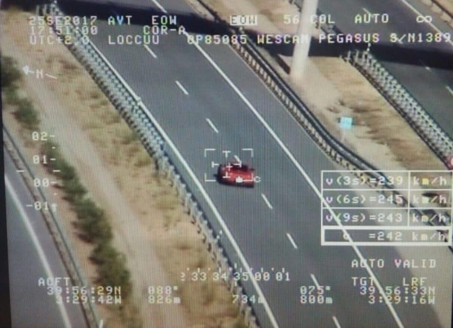 ¡Cazado a 245 km/h! Pegasus detuvo a este conductor mientras conducía un Porsche 911 GT3