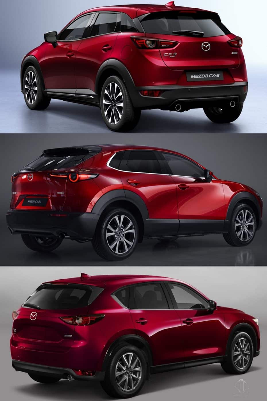 Comparativa Visual Mazda Cx 3 Vs Cx 30 Vs Cx 5