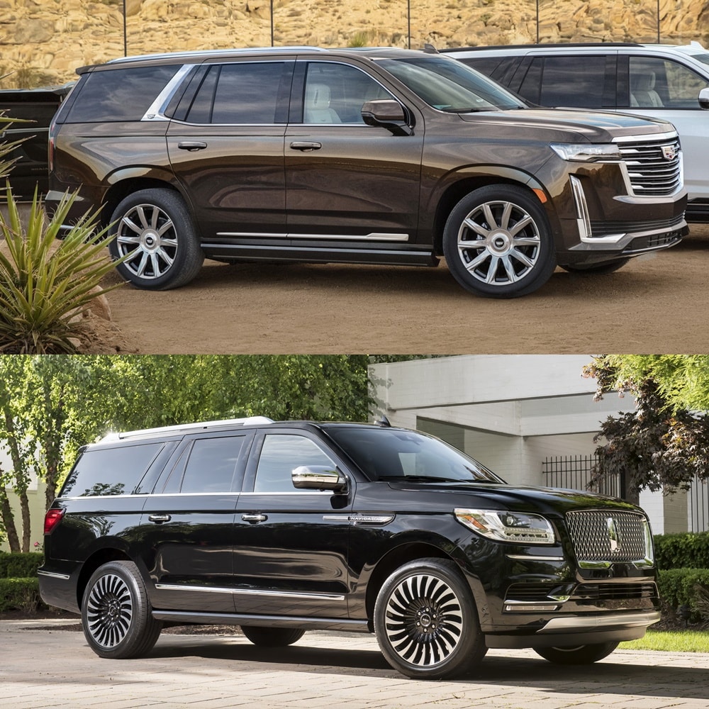 Comparación visual Cadillac Escalade vs. Lincoln Navigator 2020 ¿Cuál