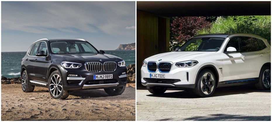Comparación visual: ¿Cuánto tiene en común el BMW iX3 eléctrico con el BMW X3?