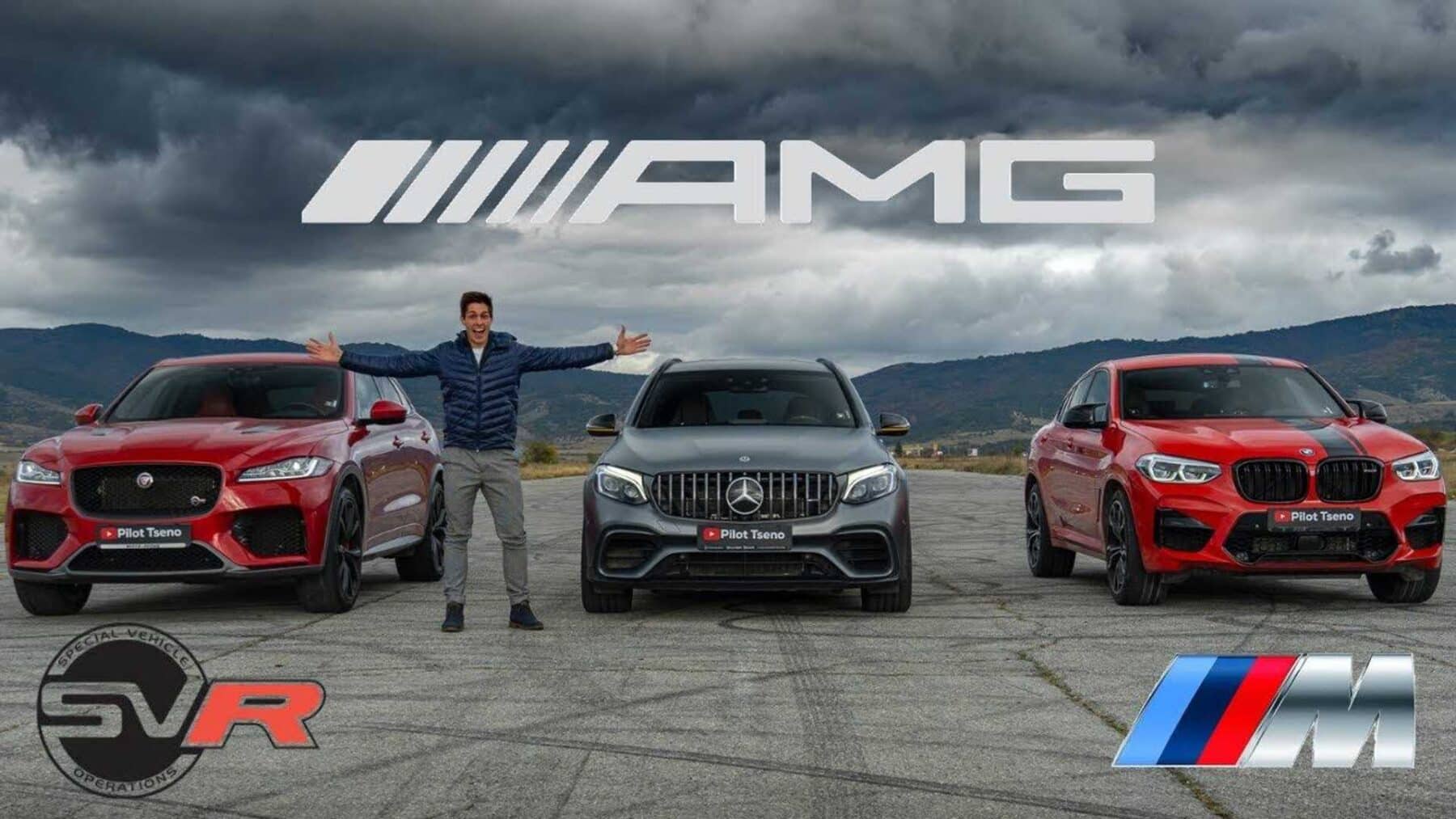 [Vídeo] BMW X4 M vs. Mercedes-AMG GLC 63 S vs. Jaguar F-Pace SVR