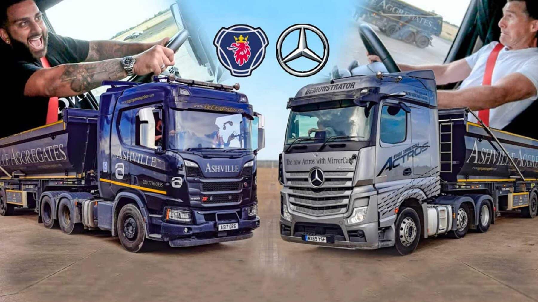 Vídeo Mercedes-Benz Actros vs. Scania R500: Una 'drag ...