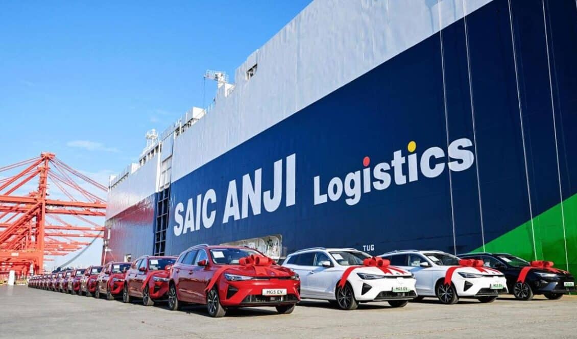 Así es el nuevo barco portacoches de SAIC que viene rumbo a Europa con 7600 coches chinos