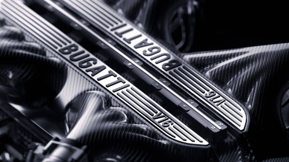 El sucesor del Bugatti Chiron llegará en Junio con un motor V16 hybrid