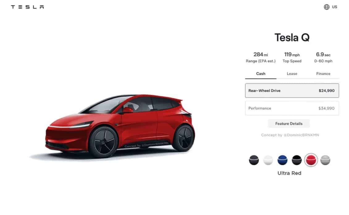 ¿Qué te parece este Tesla Model 2 o Model Q?