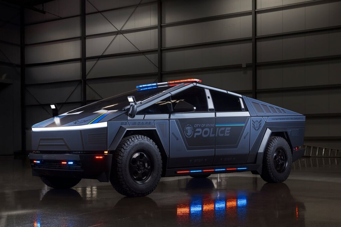 La policía de Irvine no se anda con tonterías, así es su nuevo Tesla Cybertruck de patrulla