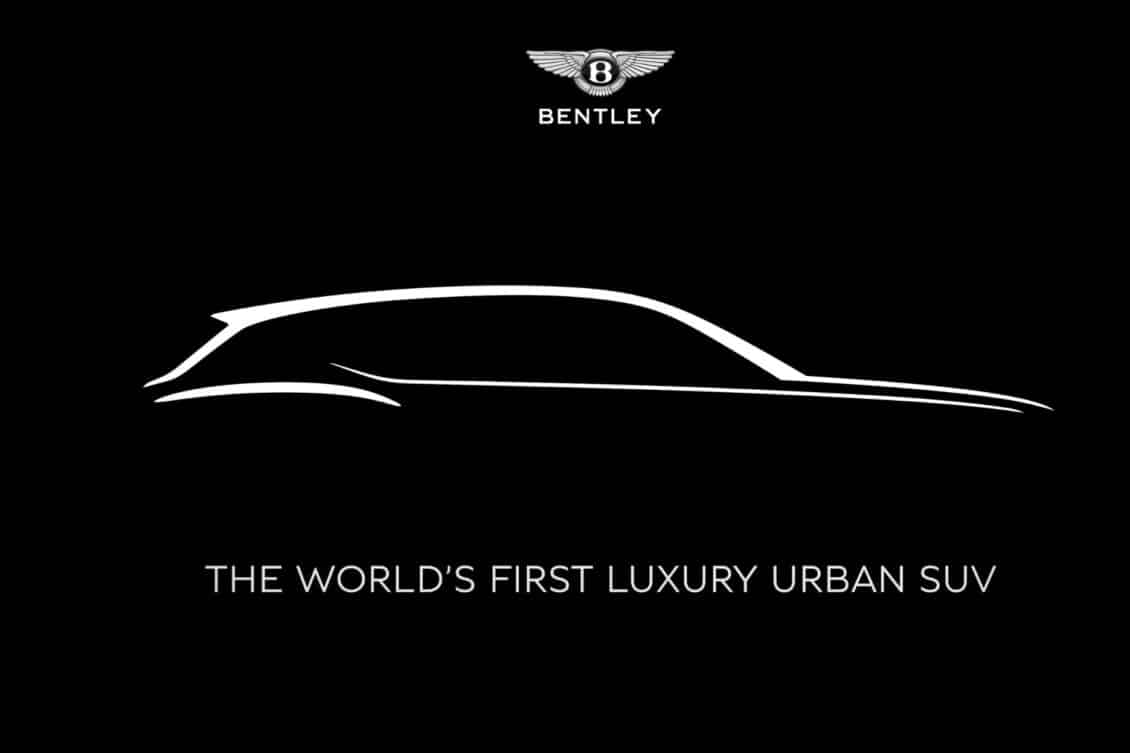 Bentley anuncia su primer modelo 100% eléctrico: un SUV urbano de lujo