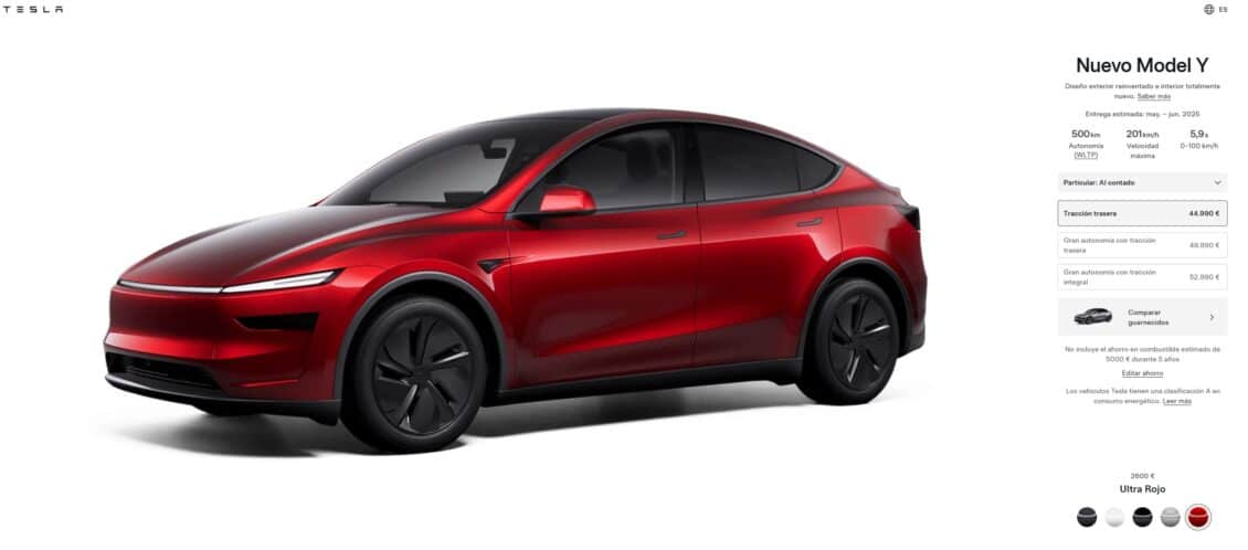 El Tesla Model Y estrena las versiones «económicas» y arrancamos en 44.990 euros