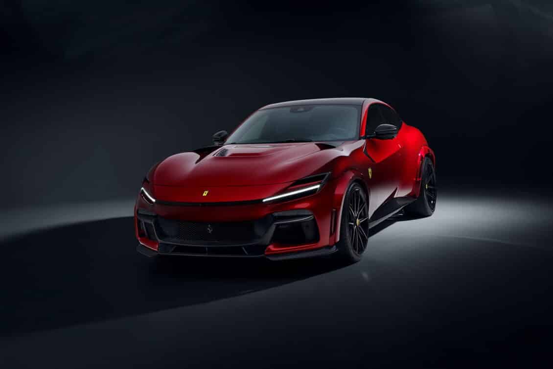 El Ferrari Purosangue pasa por la mano de NOVITEC y ahora tiene entre otros, un escape de oro