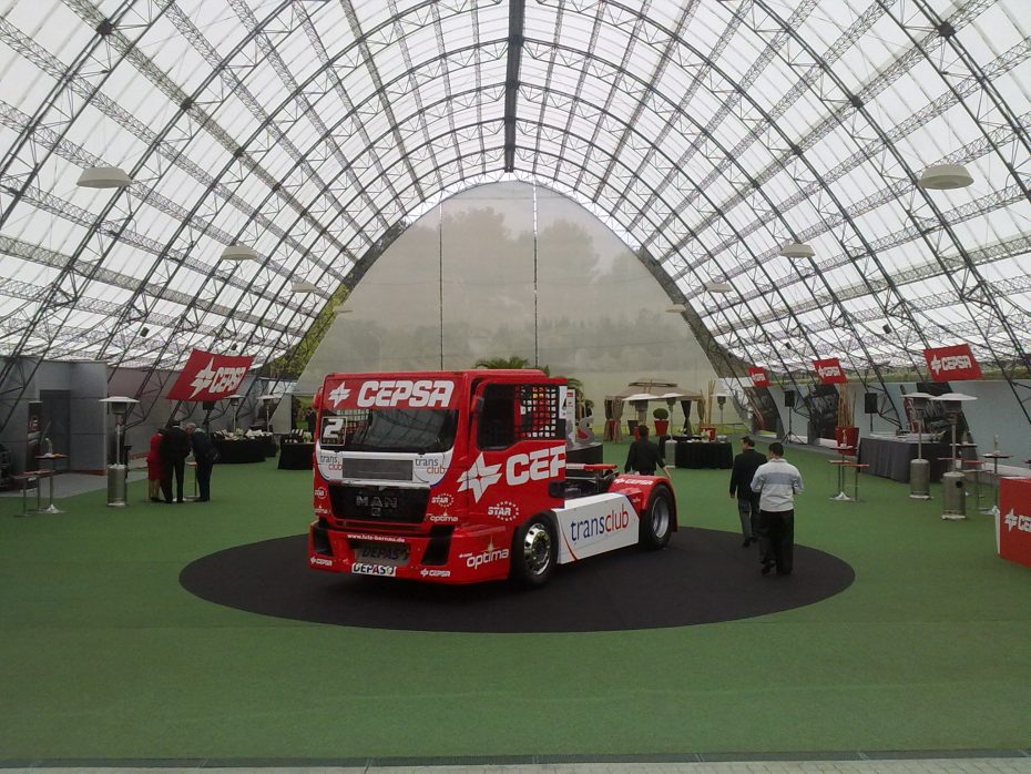 Presentación de la nueva temporada de CEPSA en el europeo de camiones